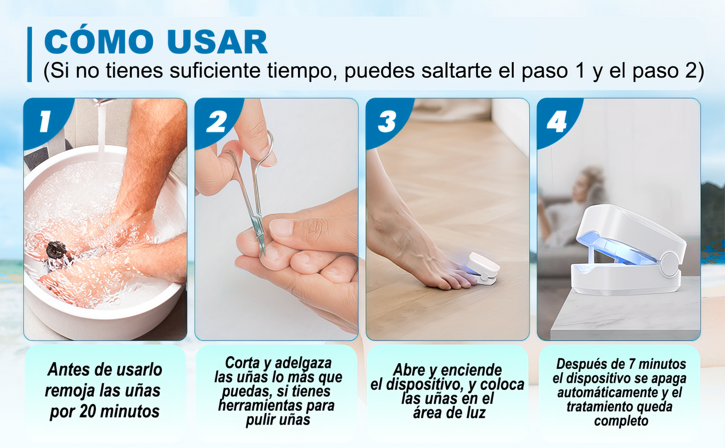 Dispositivo Láser Antihongos – Tratamiento Seguro desde Casa